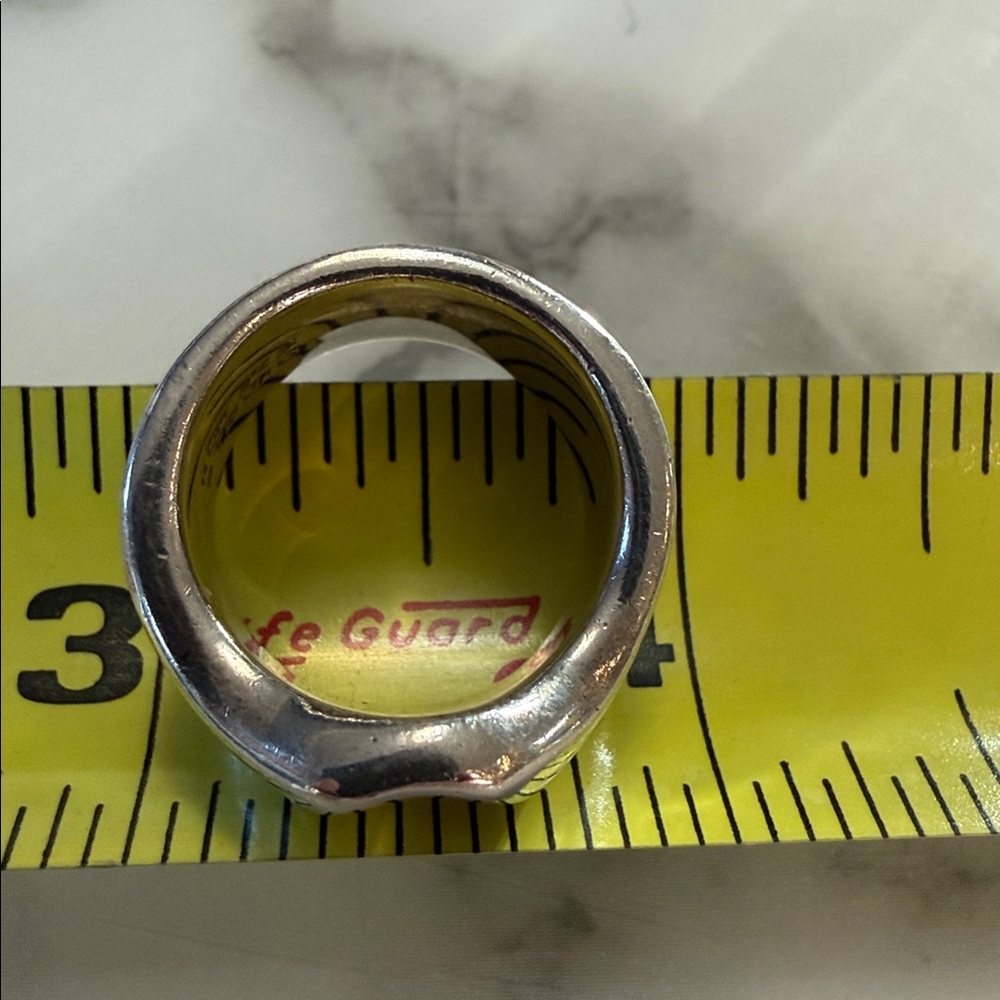 RLM Studios Sterling silver modernist wave ring, size 6 - Picture 6 of 6